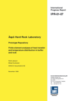 Äspö Hard Rock Laboratory. Prototype Repository. Finite element analyses of heat transfer and temperature distribution in buffer and rock