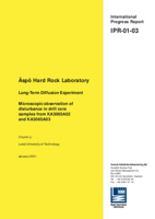 Äspö Hard Rock Laboratory. Long-Term Diffusion Experiment. Microscopic observation of disturbance in drill core samples from KA3065A02 and KA3065A03