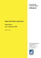 Äspö Hard Rock Laboratory. Status report April - September 2000