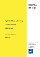 Äspö Hard Rock Laboratory. Prototype repository. Project plan. FIKW-CT-2000-00055