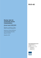 Nuclear data for accelerator-driven transmutation. Annual Report 2000/2001