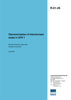Characterisation of bitumenised waste in SFR 1
