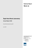 Äspö Hard Rock Laboratory Annual Report 2000