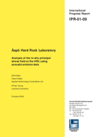 Äspö Hard Rock Laboratory. Analysis of the in-situ principal stress field at the HRL using acoustic emission data