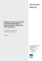 Measurements of cutter forces and cutter temperature of boring machine in Äspö Hard Rock Laboratory