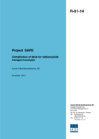 Project SAFE. Compilation of data for radionuclide transport analysis