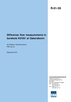 Difference flow measurements in borehole KOV01 at Oskarshamn