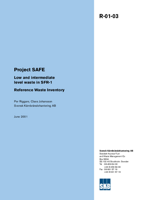 Project SAFE Low and intermediate level waste in SFR-1. Reference Waste Inventory
