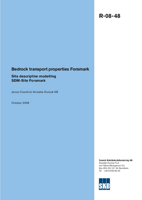 Bedrock transport properties Forsmark. Site descriptive modelling SDM-Site Forsmark