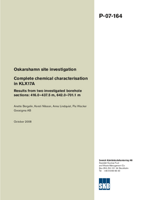 Complete chemical characterisation in KLX17A. Results from two investigated borehole sections: 416.0-437.5 m, 642.0-701.9 m. Oskarshamn site investigation