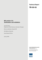 M3 version 3.0: Verification and validation