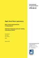 Äspö Hard Rock Laboratory. Rock stress measurements in Oskarshamn. Hydraulic fracturing and core testing in borehole KOV01