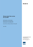 Stress strain flow curves for Cu-OFP