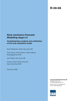 Rock mechanics Forsmark. Modelling stage 2.3. Complementary analysis and verification of the rock mechanics model