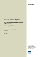 GPS deformation measurements in Forsmark. Annual report 2008. Forsmark site investigation