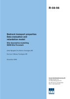 Bedrock transport properties. Data evaluation and retardation model. Site descriptive modelling SDM-Site Forsmark