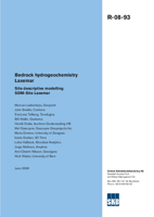 Bedrock hydrogeochemistry Laxemar. Site descriptive modelling SDM-Site Laxemar
