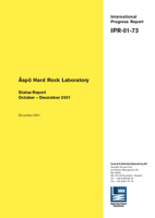 Äspö Hard Rock Laboratory. Status Report October-December 2001