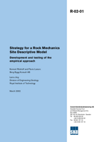 Strategy for a Rock Mechanics Site Descriptive Model. Development and testing of the empirical approach