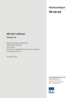 M3 User's manual. Version 3.0