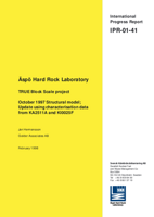 Äspö Hard Rock Laboratory. TRUE Block Scale projekt. October 1997 structural model; update using characterisation data from KA2511A and KI0025F