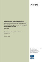 Laboratory measurements within the site investigation programme for the transport properties of the rock. Final report. Oskarshamn site investigation