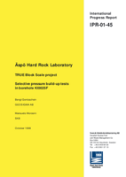 Äspö Hard Rock Laboratory. TRUE Block Scale project. Selective pressure build-up tests in borehole KI0025F