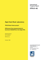 Äspö Hard Rock Laboratory. TRUE Block Scale project. Difference flow measurements in borehole KI0025F02 at the Äspö HRL