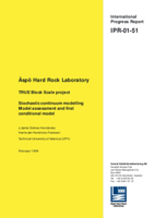Äspö Hard Rock Laboratory. TRUE Block Scale projekt. Stochastic continuum modelling. Model assessment and first conditional model