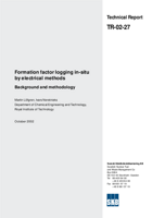 Formation factor logging in-situ by electrical methods. Background and methodology.