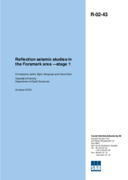 Reflection seismic studies in the Forsmark area - stage 1