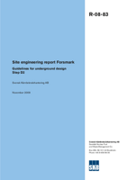 Site engineering report Forsmark. Guidelines for underground design Step D2