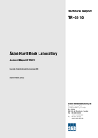 Äspö Hard Rock Laboratory. Annual Report 2001