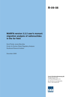 MARFA version 3.2.2 user's manual: migration analysis of radionuclides in the far field. Updated 2013-04