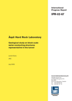 Äspö Hard Rock Laboratory. Geological study on block scale water-conducting structures representative in the tunnel