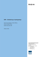 SFR - Utvärdering av hydrogeologi