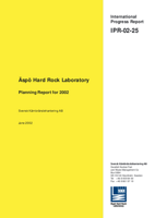 Äspö Hard Rock Laboratory. Planning Report for 2002