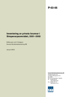 Inventering av privata brunnar i Simpevarpsområdet, 2001-2002