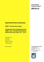 Äspö Hard Rock Laboratory. TRUE-1 continuation project. Complementary investigations at the TRUE-1 site - crosshole interference, dilution and tracer tests, CX-1 - CX-5