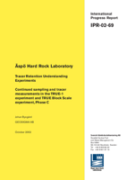 Äspö Hard Rock Laboratory. Tracer retention understanding experiments. Continued sampling and tracer measurements in the TRUE-1 experiment and TRUE Block Scale experiment, Phase C