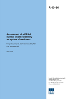 Assessment of a KBS-3 nuclear waste repository as a plane of weakness