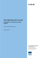 Site engineering report Laxemar. Guidelines for underground design Step D2