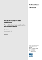 The Buffer and Backfill Handbook. Part 1: Definitions, basic relationships and laboratory methods