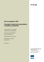 Geological single-hole interpretation of KFR106 and HFR106. Site investigation SFR