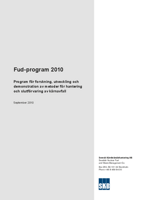 Fud-program 2010. Program för forskning, utveckling och demonstration av metoder för hantering och slutförvaring av kärnavfall