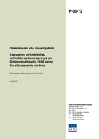 Evaluation of RAMBØLL reflection seismic surveys on Simpevarpshalvön 2003 using the vibroseismic method. Oskarshamn site investigation.