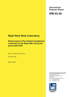 Äspö Hard Rock Laboratory. Status report of the colloid investigation conducted at the Äspö HRL during the years 2000-2003