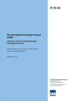 The Greenland Analoque Project (GAP) Literature review of hydrogeology/hydrogeochemistry