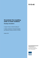 Groundwater flow modelling under ice sheet conditions. Scoping calculations