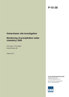 Monitoring of precipitation water chemistry 2009. Oskarshamn site investigation